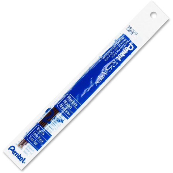 Pentel BK91 Ballpoint Pen Refills Medium Point - Blue Ink - 2 / Pack (BKL10C)