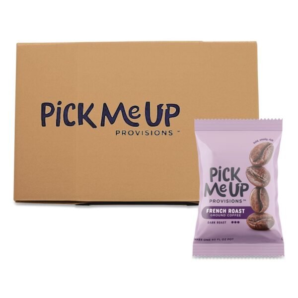 Pick Me Up Provisions French Roast Coffee Fraction Pack, 2.2 oz, 42/Carton (BHS90366)