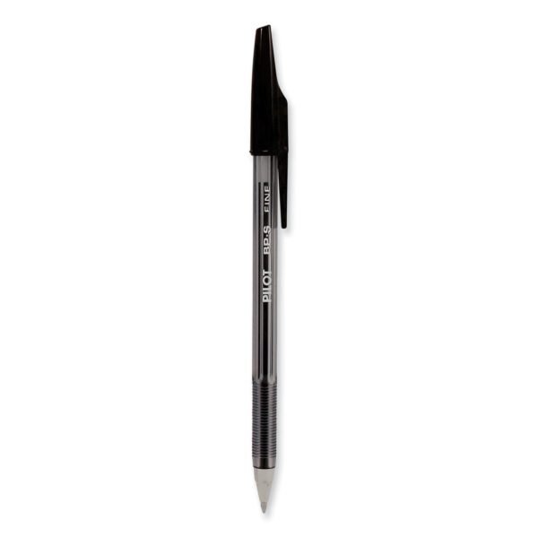 Pilot Better Ballpoint Pen, Stick, Fine 0.7 mm, Black Ink, Smoke Barrel, Dozen (35011)