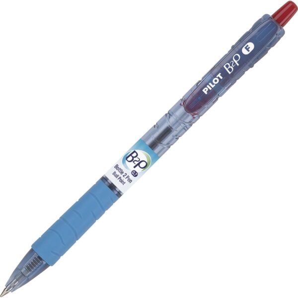 Pilot Bottle to Pen (B2P) B2P Recycled Retractable Ballpoint Pens 0.7 mm Fine Pen Point - Refillable - Retractable - Red Ink - Gel-based - Plastic Barrel - 1 Dozen (32602)