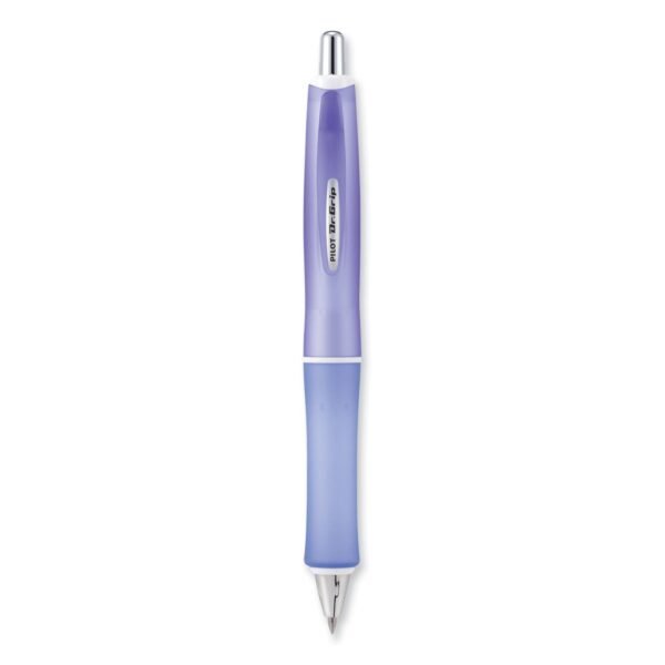 Pilot Dr. Grip Frosted Advanced Ink Ballpoint Pen, Retractable, Medium 1 mm, Black Ink, Purple Barrel (36250)