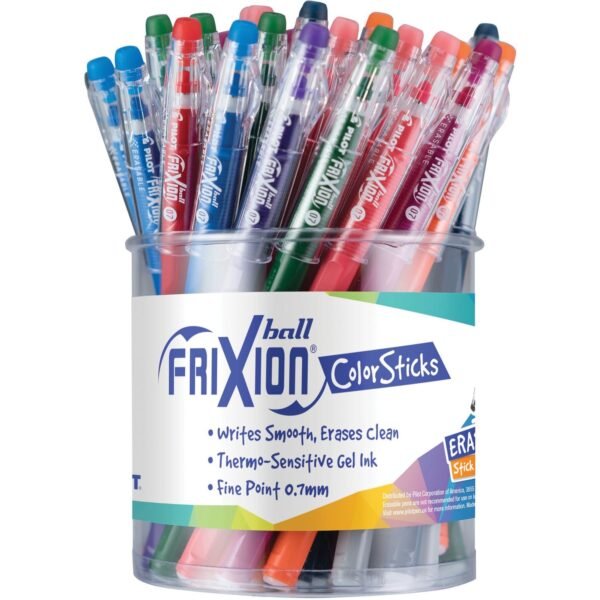 Pilot FriXion ColorStix Ballpoint Pen Medium Pen Point - Erasable - Gel-based - 48 / Display Box (57087)