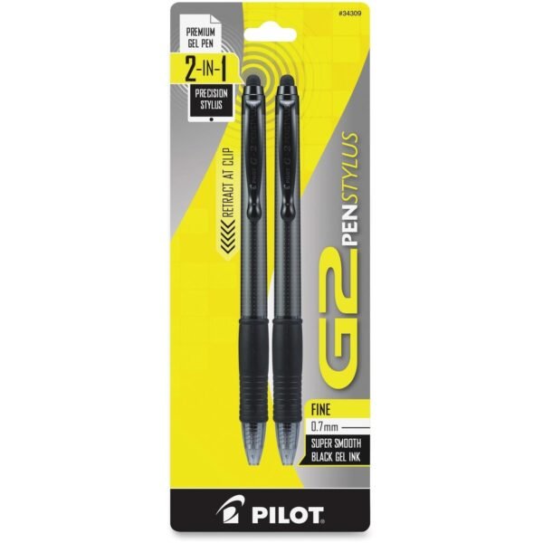 Pilot G2 Pen Stylus 2 / Pack - Black (34309)