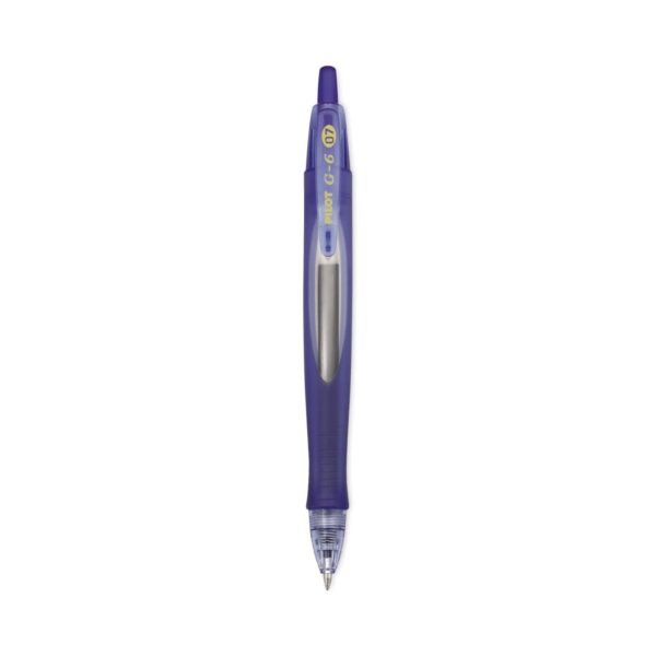 Pilot G6 Gel Pen, Retractable, Fine 0.7 mm, Blue Ink, Blue Barrel (31402)