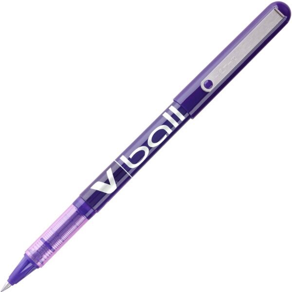 Pilot Vball Liquid Ink Pens 0.5 mm Fine Pen Point - Purple Ink - Purple Barrel - 1 Dozen (35210)