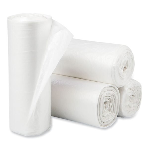 Pitt Plastics Eco Strong Plus Can Liners, 44 gal, 1.35 mil, 37" x 50", Natural, Perforated Roll, 100/Carton (PCRL3750SHN)