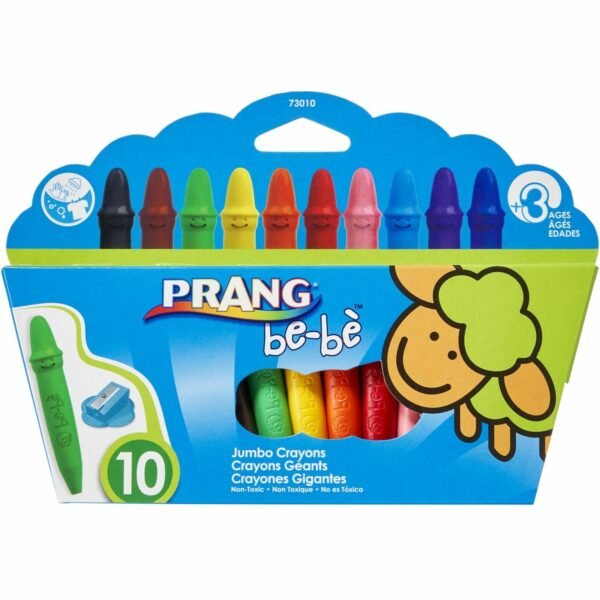 Prang be-be Jumbo Crayons Assorted - 10 / Set (73010)