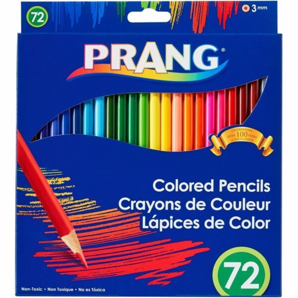Prang Colored Pencils 3.3 mm Assorted Lead - 72 / Box (X22725)