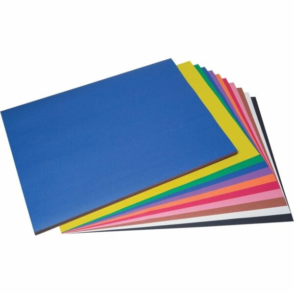 Prang Construction Paper Multipurpose - 36" Width x 24" Length - Assorted - 50 / Pack (6523)