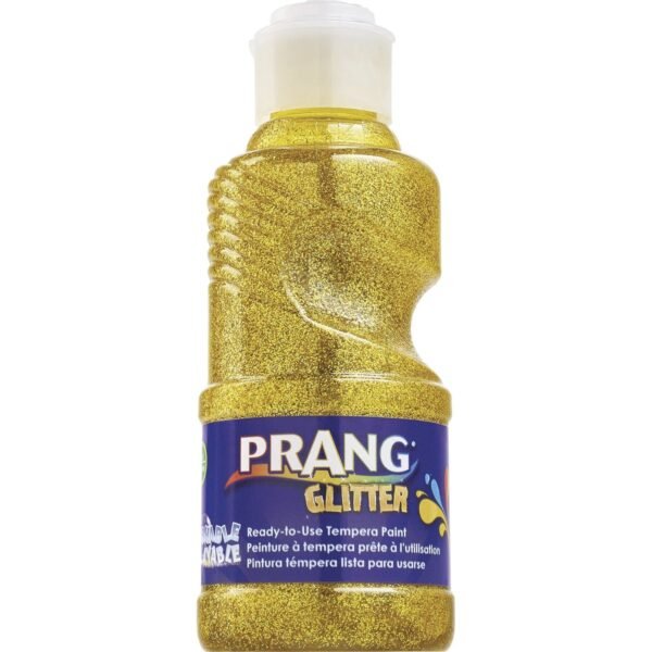 Prang Ready-to-Use Glitter Paint Glitter Yellow - 8 fl oz - Washable - 1 Each (X11773)