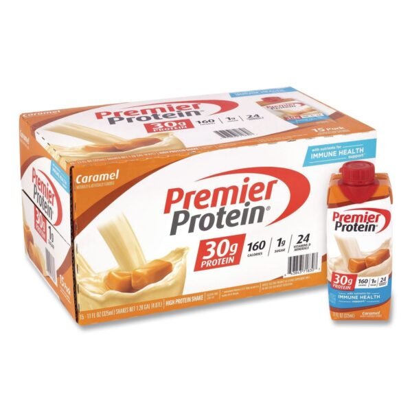 Premier Protein Caramel Shake, 11 oz Bottle, 15/Carton (22002616)