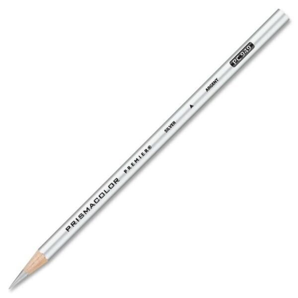 Prismacolor Premier Metallic Pencils Metallic Silver Lead - 1 Dozen (3375)
