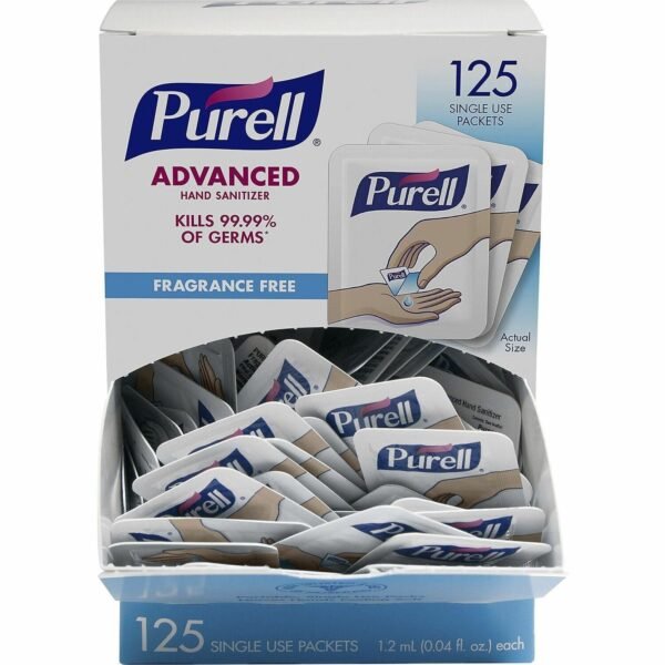 PURELL® Advanced Hand Sanitizer Gel Kill Germs - Hand - Clear - Durable - 1 Each - 125 /Dispenser Box (9630125CTN)