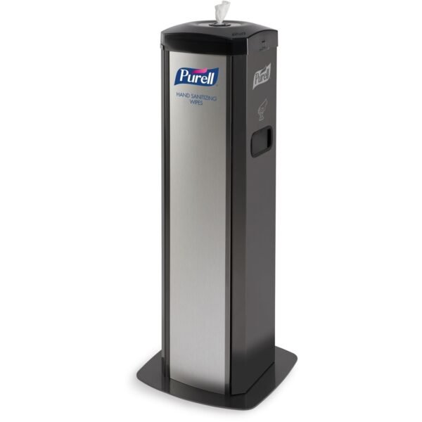 PURELL® DS360 Hand Sanitizing Wipes Station Steel - Black - Durable - 1 / Carton (911401SLVHSW)