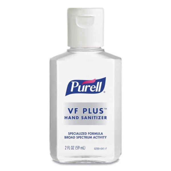 Purell vf Plus gel Hand Sanitizer, 2 oz Flip cap Bottle, Fragrance-free, 24/Carton (929924ct)