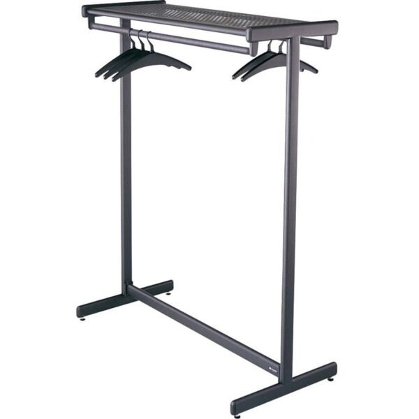 Quartet Double-Sided Garment Rack - Freestanding 48" Width x 61.50" Height - Black Powder Coat - 1 Each (20314)