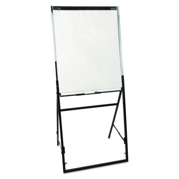 Quartet Futura Dry Erase Presentation Easel, 26 x 35, White Surface, Black Steel Frame (351900)