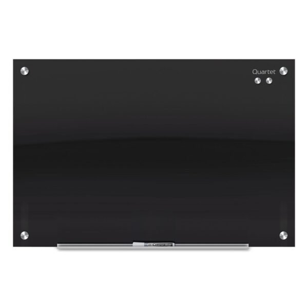 Quartet Infinity Glass Marker Board, 48 x 36, Black Surface (G4836B)