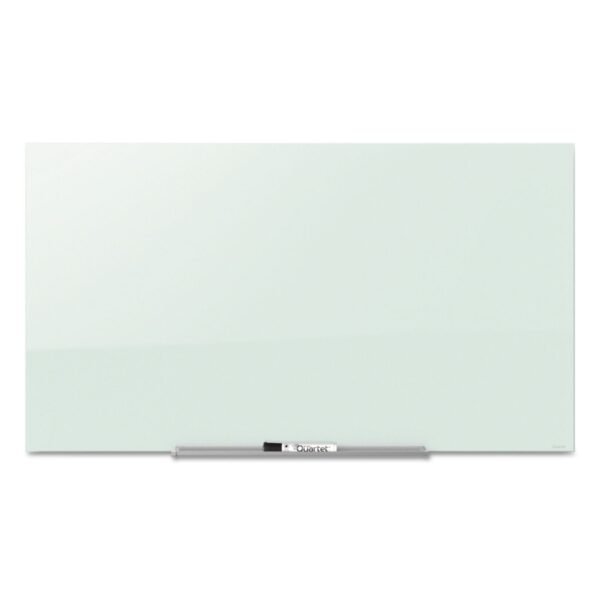 Quartet InvisaMount Magnetic Glass Marker Board, 50 x 28, White Surface (G5028IMW)