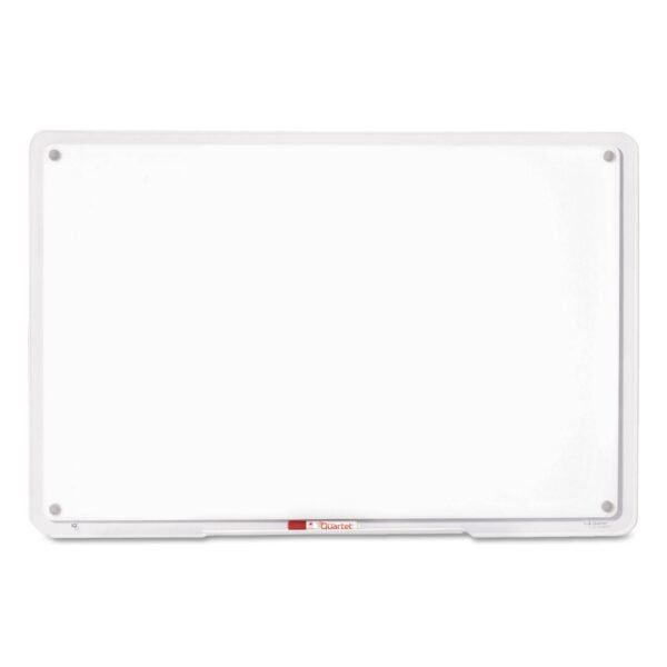 Quartet iQ Total Erase Translucent-Edge Board, 11 x 7, White Surface, Clear Plastic Frame (TM1107)