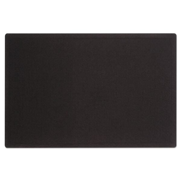 Quartet Oval Office Fabric Board, 48 x 36, Black Surface (7684BK)