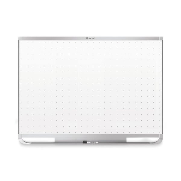 Quartet Prestige 2 Magnetic Total Erase Whiteboard, 48 x 36, White Surface, Graphite Fiberboard/Plastic Frame 48" (4 ft) Width x 36" (3 ft) Height - White Surface - Graphite...