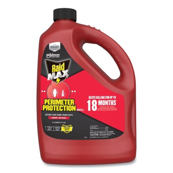 Raid MAX Perimeter Protection, 128 oz Bottle Refill, 4/Carton (377224)