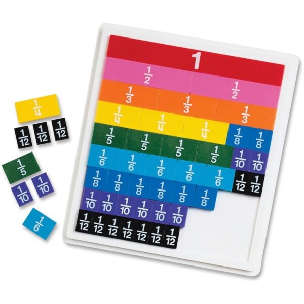 Rainbow Fraction Tiles Theme/Subject: Learning - Skill Learning: Fraction, Mathematics - 6+ - 51 / Set (LER0615)