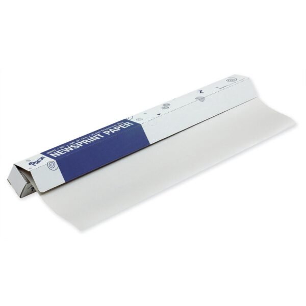 Rainbow Kraft Newsprint Paper Roll Art - 36" Width x 100 ft Length - White - 1 Roll (P0066401)