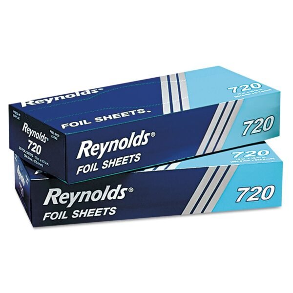 Reynolds Pop-Up Interfolded Aluminum Foil Sheets, 10.75 x 12, 200 Sheets/Box, 12 Boxes/Carton (720)