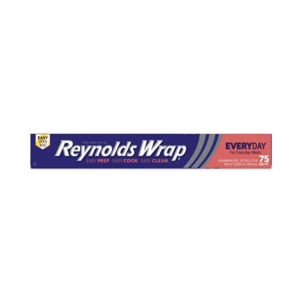 Reynolds Standard Aluminum Foil Roll, 12" x 75 ft, 35 Rolls/Carton (F28015CT)