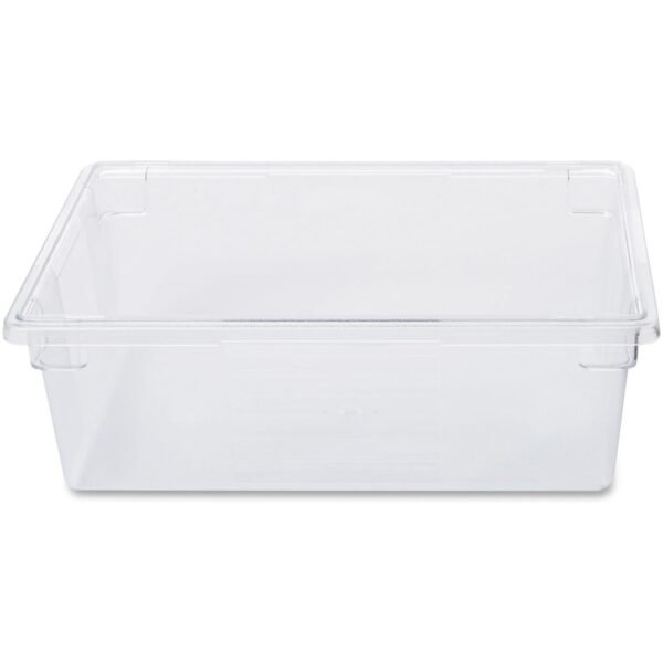Rubbermaid Commercial 12.5-Gallon Food/Tote Boxes Transporting, Storing - Dishwasher Safe - Clear - Plastic, Polycarbonate Body - 6 / Carton (3300CLECT)