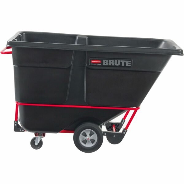 Rubbermaid Commercial 1250 lb Capacity Standard Duty Tilt Truck 1250 lb Capacity - 33.50" Width x 72.20" Depth x 43.80" Height - Black - 1 Each (131500BK)