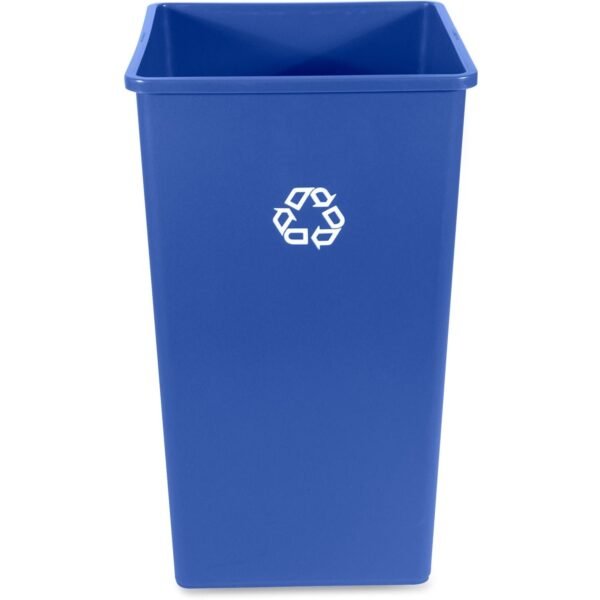 Rubbermaid Commercial 50-Gallon Square Recycling Container 50 gal Capacity - Square - Weather Resistant, Easy to Clean, Compact - 34.3" Height x 19.5" Width x 19.5" Depth -...