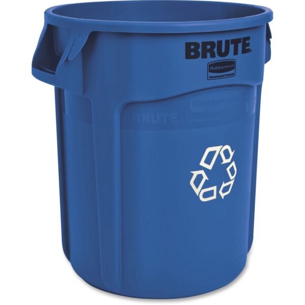 Rubbermaid Commercial Brute 20-Gallon Vented Recycling Containers 20 gal Capacity - Fade Resistant, Durable, Reinforced, UV Coated, Damage Resistant, Warp Resistant, Crack...