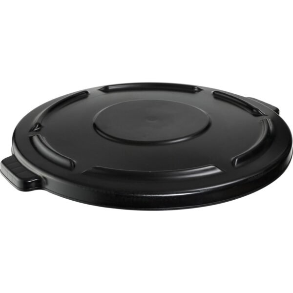 Rubbermaid Commercial Brute 44-gallon Container Lid Round - Plastic - Black - 4 / Carton (264560BKCT)