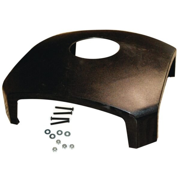 Rubbermaid Commercial Dome Top with Hole for Waste Receptacle, 25.5" x 25.5" x 9.75", Driftwood (3975M2BLA)