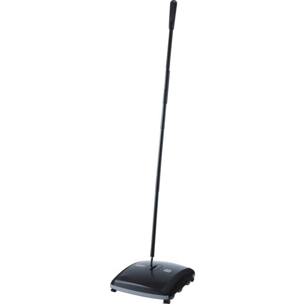 Rubbermaid Commercial Dual Action Sweeper 7.50" Brush Face - 42" Handle Length - 10.5" Overall Length - Black - 4 / Carton (421388BKCT)