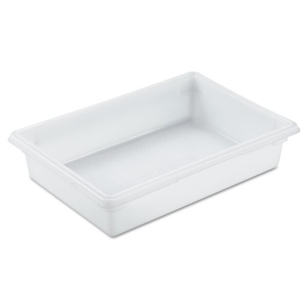 Rubbermaid Commercial Food/Tote Boxes, 8.5 gal, 26 x 18 x 6, White, Plastic (3508WHI)