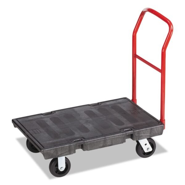 Rubbermaid Commercial Heavy-Duty Platform Truck Cart, 1,000 lb Capacity, 24 x 36 Platform, Black (4403BLA)