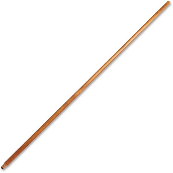 Rubbermaid Commercial Lacquered Wood Broom Handle 60" Length x 1.30" Diameter - Natural - Lacquered Wood - 12 / Carton (636100LACCT)