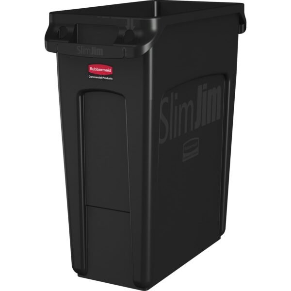 Rubbermaid Commercial Slim Jim 16-Gallon Vented Waste Containers 16 gal Capacity - Rectangular - Crush Resistant, Durable, Chemical Resistant, Crush Resistant, Recyclable,...