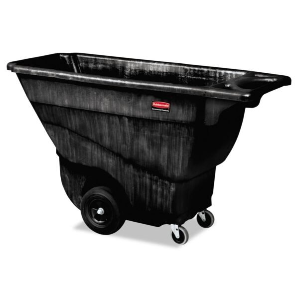 Rubbermaid Commercial Structural Foam Tilt Truck, 101 gal, 850 lb Capacity, Plastic, Black (9T14BLA)