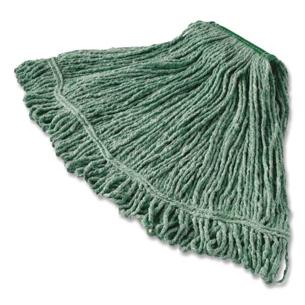 Rubbermaid Commercial Super Stitch Blend Mop, Medium, Cotton/Synthetic, Green (D21206GR00)