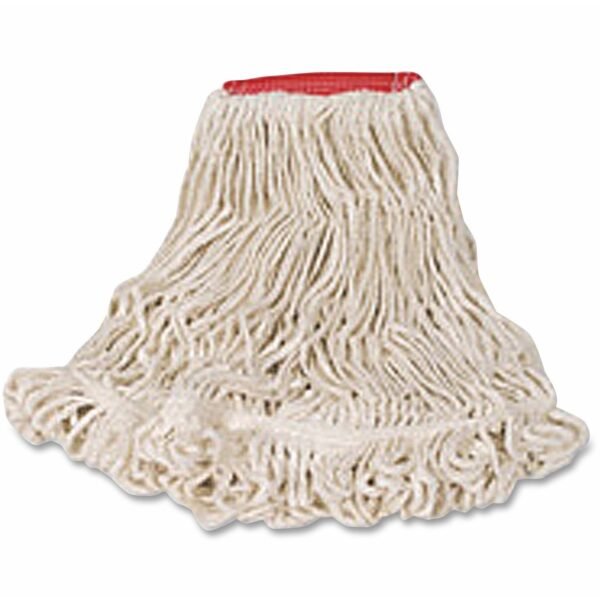 Rubbermaid Commercial Super Stitch Large Blend Mop Cotton, Synthetic Yarn - 1 Each (D21306WH00)
