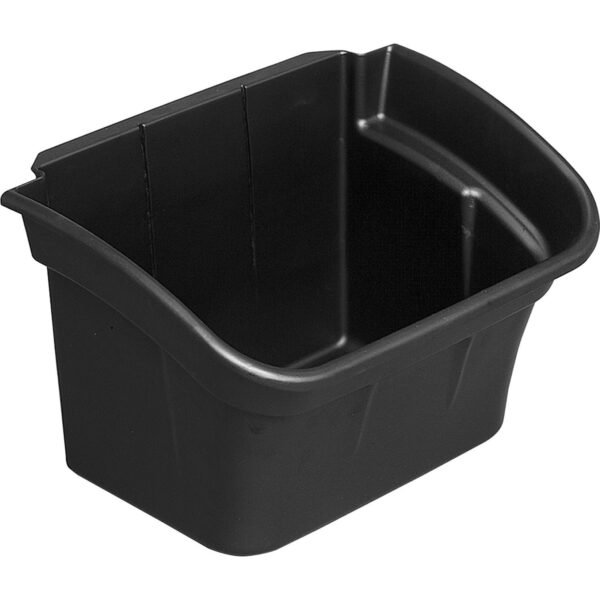 Rubbermaid Commercial Utility Cart 4-gallon Bin 12.10" Length x 17" Width x 12.50" Height - Plastic - Black - 2 / Carton (335488BLACT)