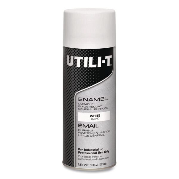 Rust-Oleum UTILI-T Spray Paint, White, 10 oz Aerosol Can, 6/Carton (387395)