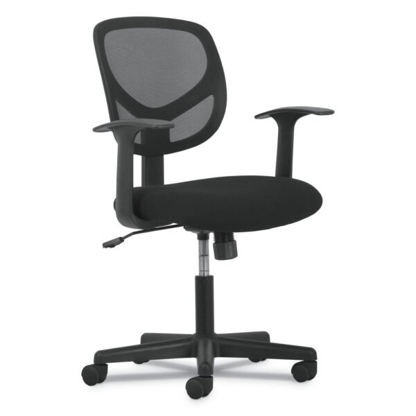 Sadie 1-Oh-Two Mid-Back Task Chairs, Supports Up to 250 lb, 17" to 22" Seat Height, Black (VST102)