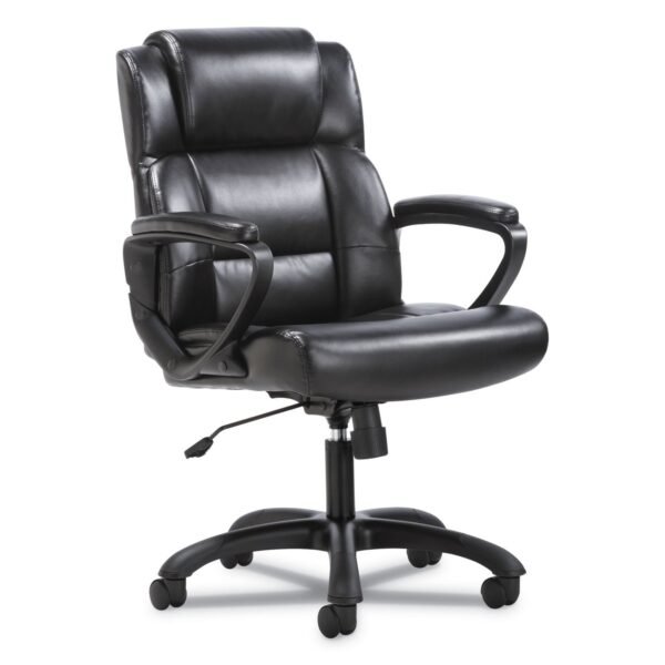 Sadie Mid-Back Executive Chair, Supports Up to 225 lb, 19" to 23" Seat Height, Black (VST305)
