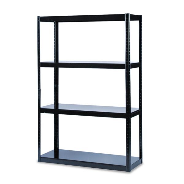 Safco Boltless Steel Shelving, Five-Shelf, 48w x 18d x 72h, Black (5246BL)